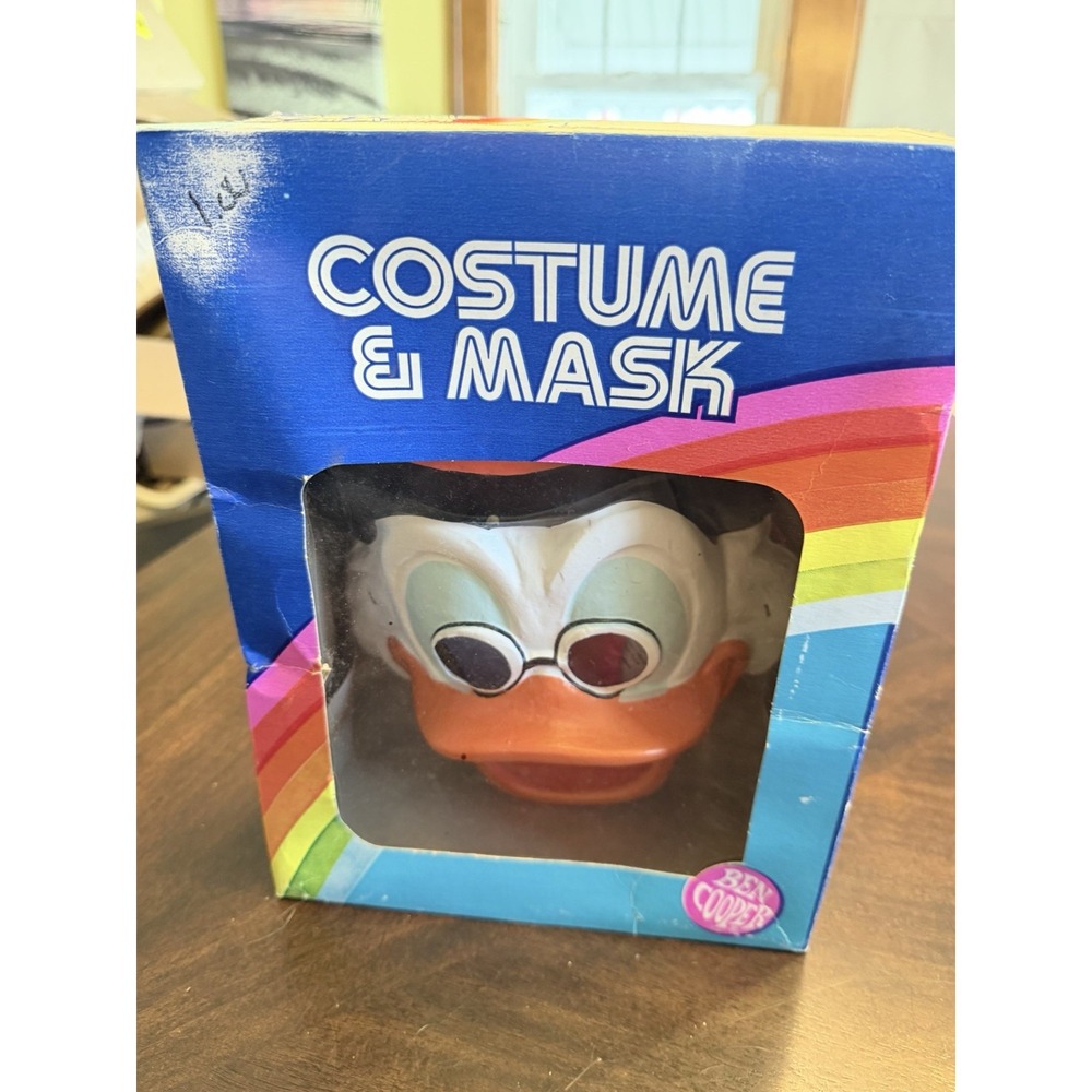 Vintage Ben Cooper Scrooge Mcduck Costume And Mask Tiny Toy 3-5 1982